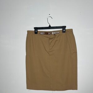 Lauren Ralph Lauren Tan Midi Skirt